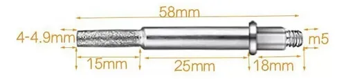 Para Afilador De Motosierra + Juego De 5 Cabezales De