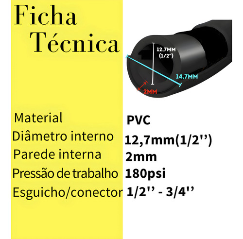 Mangueira Jardim 30m Reforçada 1/2 Flexivel Pvc Com Suporte