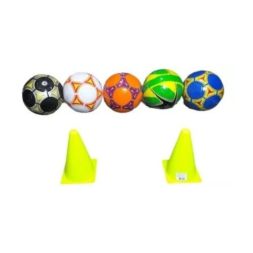 Tira De Balones Futbol N.5 Económico Varios Modelos+ 2 Conos