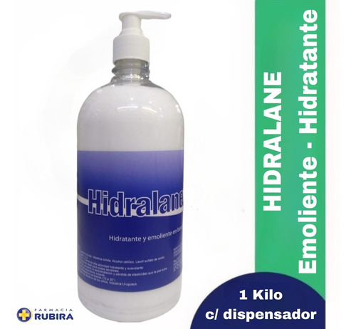 Hidralane Crema 1 Kilo Humectante Emoliente Con Base Acuosa