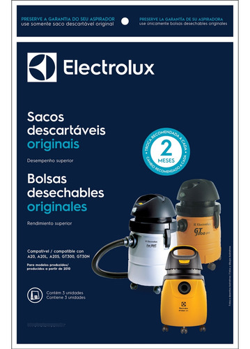 Bolsas Electrolux Aspiradora Gt30n Gt20n