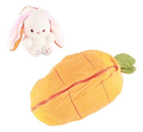 Manta De Peluche Reversible Con Forma De Conejito De Zanahor