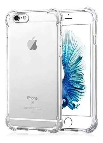 Funda Tpu Transparente Reforzada iPhone 6 Plus Antishock