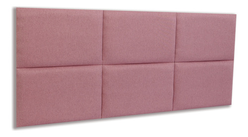 Cabeceira Casal Linho 141x60 Cama Box Modulada Retangular Cor Linho Rosa