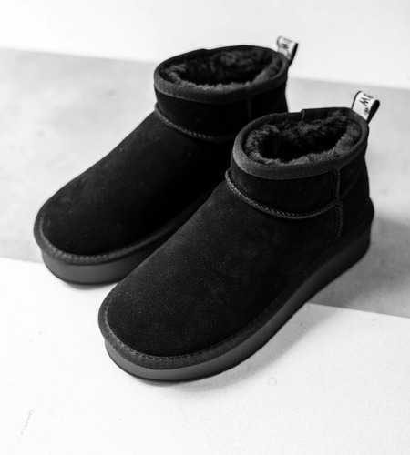 Botas Mujer Urban Cow Pander Pantubotas Con Corderito Bajas