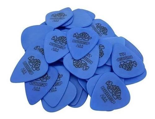  Puas Dunlop Tortex Standard 1.0 Azul 418b1.0 (12 Piezas)