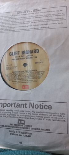 Vinilo De Cliff Richard With London Philarmonic Orch- Dresse