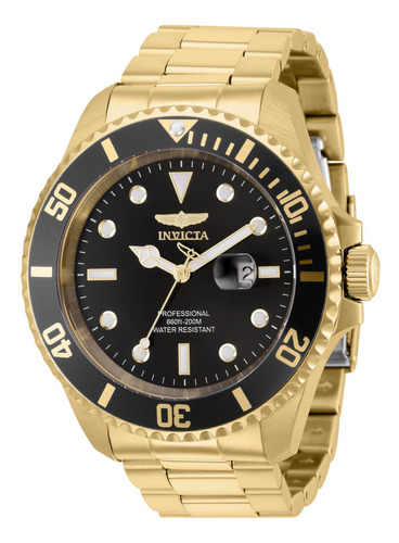 Reloj Para Hombre Invicta Pro Diver 36079 Oro