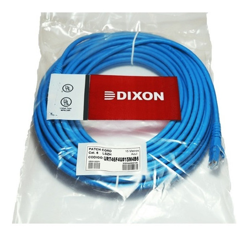 Cable De Red Cat 6 Dixon 15 Metros - Patch Cord Lszh