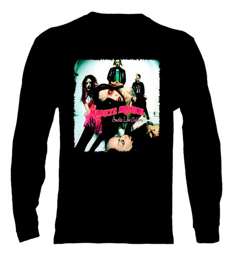 Polera Manga Larga Marilyn Manson - Ver 05 - Smells Like Chi