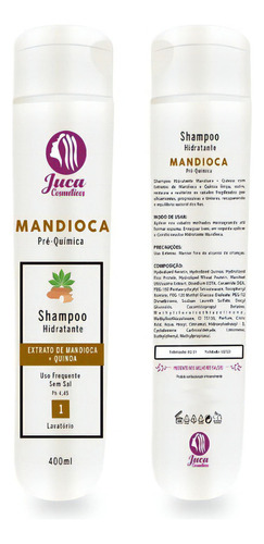  Shampoo Pré-química Progressiva Mandioca C/quinoa 400ml Juca