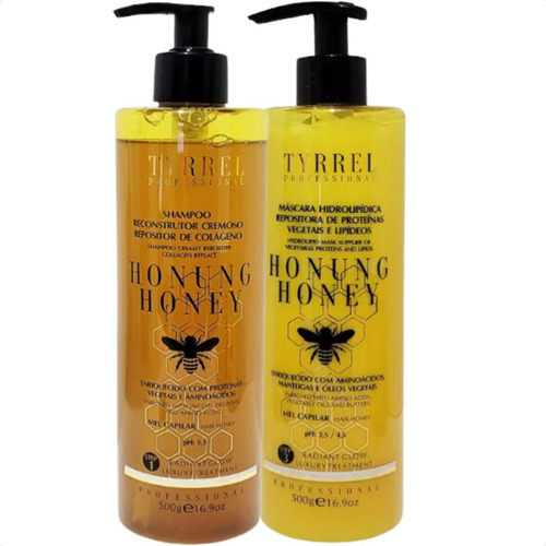 Kit Honung Honey Shampoo E Repositor Colageno Mascara Tyrrel