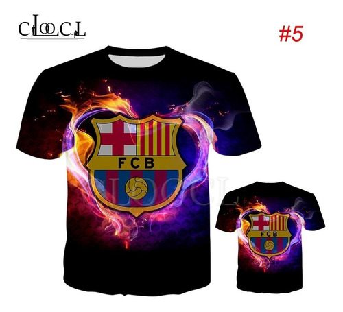 Moderna Camiseta 3d Del Fc Barcelona Football Club