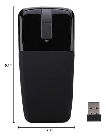 Mouse Inalámbrico Sungooyue, Mouse Plegable Con Receptor 160