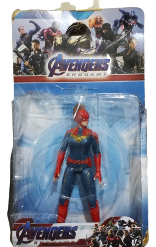 Muñeco Capitana Marvel Articulado 17 Cm En Blister