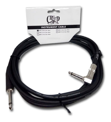 Creep(blsa-20blk) Cable Pro Series 20ft Plug Angulo-recto