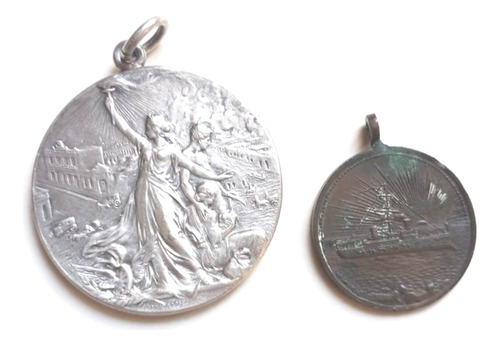 Dos Medallas -  1898 Club Social Del Baradero + Anchorena