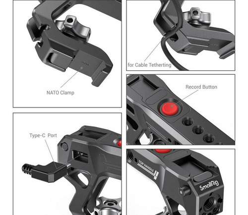 Imagem 3 de 4 de Smallrig Nato Top Handle With Record Start/stop Remote Sony