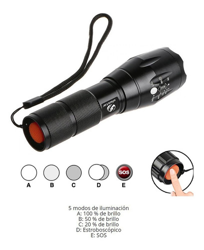 4 Lampara Led Tactica Usb Destapador Encendedor Power Bank
