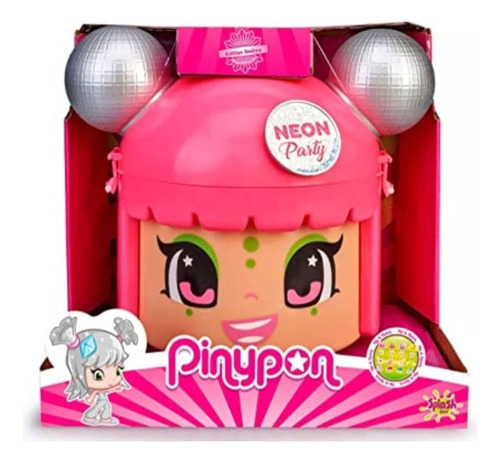 Pinypon Cabeza Cubo Neon Party Con 5 Figuras Y Accesorios