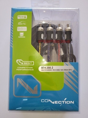 Imagem 3 de 3 de Cabo Rca Connection 4 Vias Hi End 2,5 Metros Bt4 250 A Vista