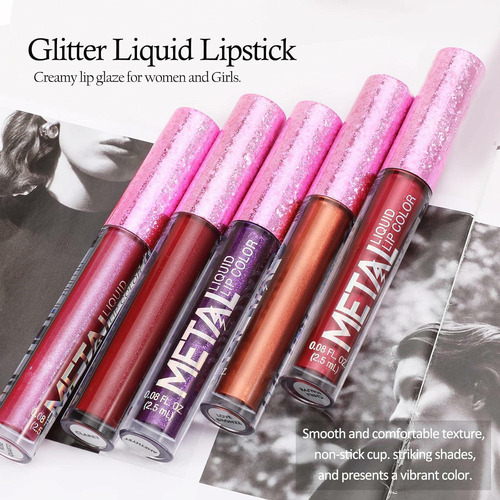 Brillo De Labios Matte Shimmer De Larga Duración Y Resistent