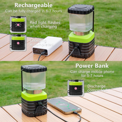 Faroles Led Camping 1000 Lum. Recargables Ip44 - Banco Energ