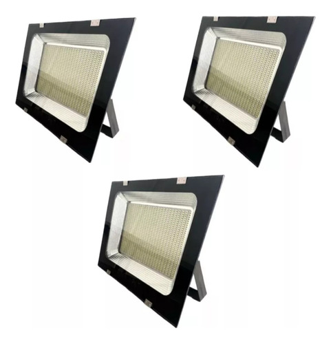 Pack 3 Foco  Reflector 800w Luz Led Exterior Canchas Ip67