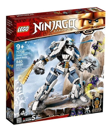 Lego Ninjago 71738 Combate En El Titan Robot De Zane