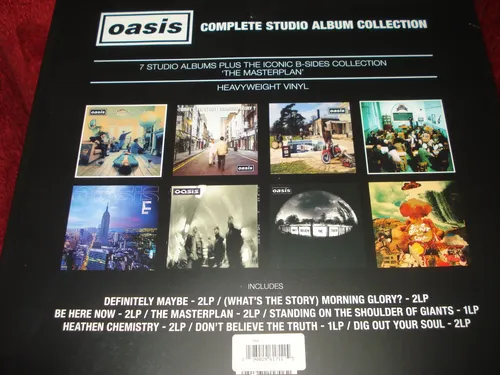 Vinilo Oasis / Complete Studio Album Collection (box Europeo
