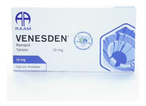 Venesden Ramipril 10mg C/16 Tabletas Raam