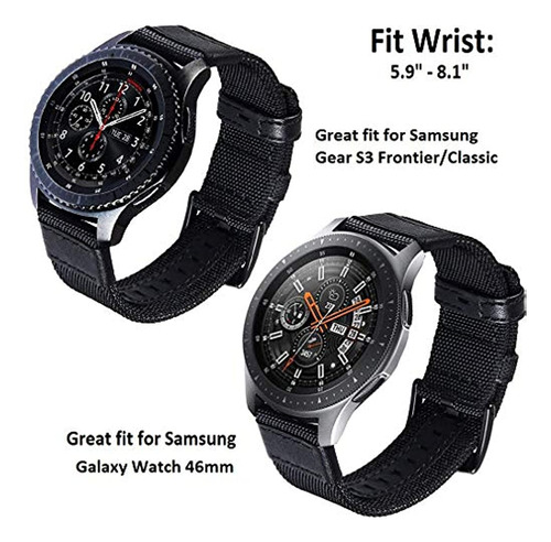 Olytop Para Galaxy Watch 46mm Band Y Gear S3 Frontier Bands 