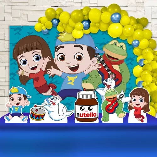 Painel De Festa Infantil Luccas Neto Desenho + Tela Mágica