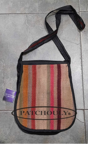 Imagen 3 de 4 de Cartera Bolso Morral Aguayo Puyo Artesanal Tela Oval Mediano