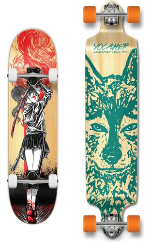 Complete Girl Samurai Red Dragon - Paquete De Patineta De 7.