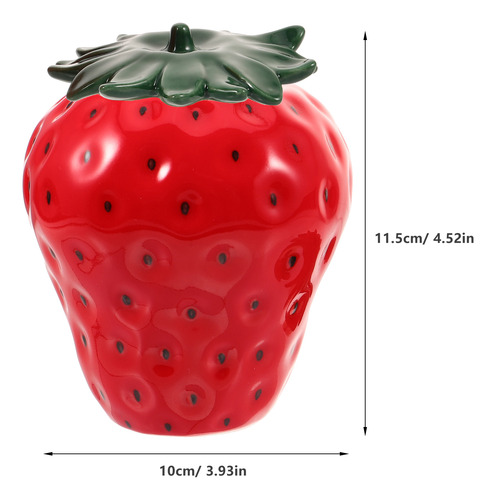 Frasco Cerâmico Selado Para Chá Em Forma De Morango Desktop