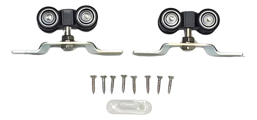 Kit Carretillas S/f C/ Riel 1.5m P/ Puertas Y Guía P/ Hojas