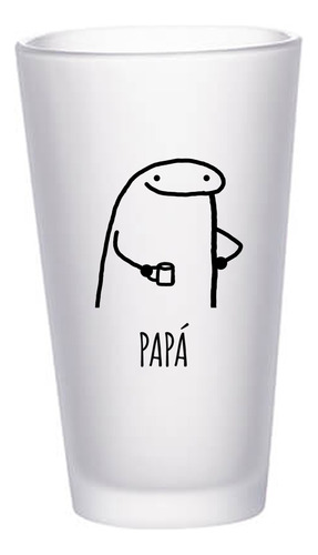 Vaso De Vidrio Esmerilado Personalizado 