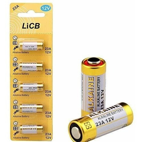 Licb Batería Alcalina A23 23a 12v (paquete De 5)
