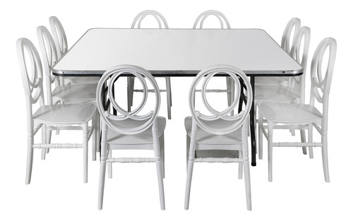 Tablón Plegable + 10 Silla Alquiladora Eventos Restaurantes 