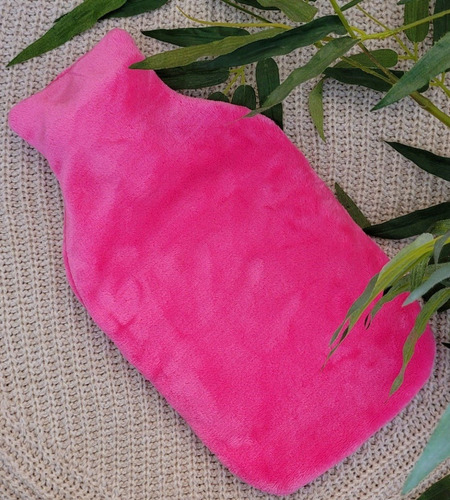 Bolsa De Agua Caliente Con Funda Peluche. 2 Litros