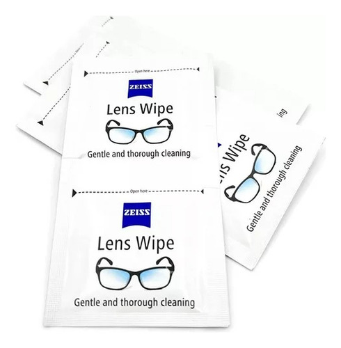 Zeiss Paños/ Wipes . Desechables Limpieza Lentes