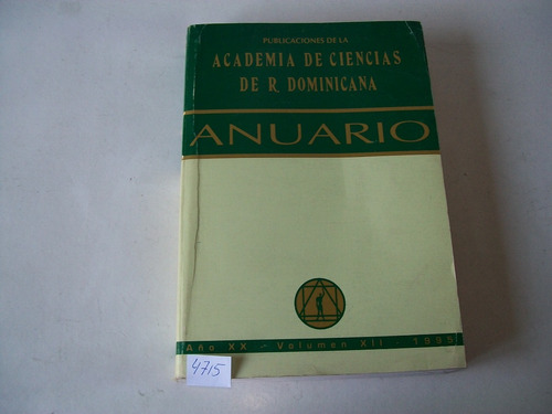 Academia De Ciencias De R. Dominicana · Anuario · 1995