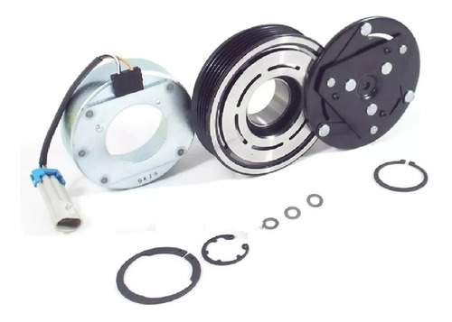 Kit Embreagem Cubo Platô Compressor Delphi Gm Celta Prisma 
