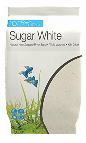 Aquanatural Sugar White Sand Sustrato De 10 Libras Para