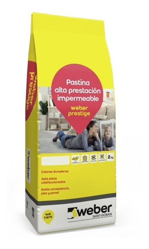 Pastina Weber Prestige Porcelanato 2kg Roble Sibaco