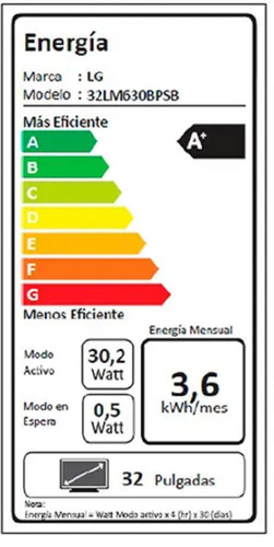 Imagen 7 de 8 de Smart TV LG AI ThinQ 32LM630BPSB LED HD 32" 100V/240V