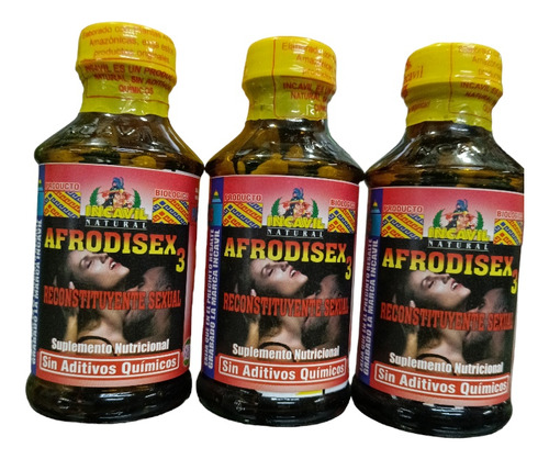 Afrodisex Cápsula Natural Reconstituyente Pack De 3  Botella