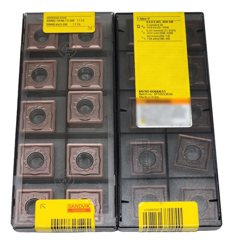 Insertos De Carburo Snmg 643 190612-sm 1115 Sandvik