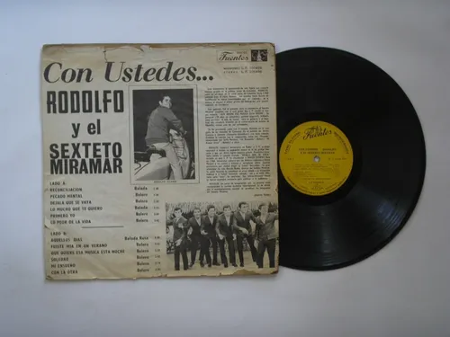 Lp Vinilo Rodolfo Sexteto Miramar Con Ustedes Colombia 1960 (Usado)